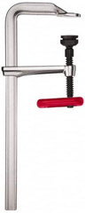 Bessey - 5-1/2" Deep Throat, 24" Max Capacity, Standard Sliding Arm Clamp - 2,800 Lb Clamping Pressure, 0.775" Spindle Diam - Exact Tooling