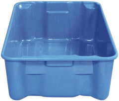 MFG Tray - 300 Lb Load Capacity Blue Fiberglass Tote Container - Stacking, Nesting, 17.9" Long x 10.6" Wide x 5" High - Exact Tooling