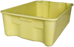 MFG Tray - 500 Lb Load Capacity Yellow Fiberglass Tote Container - Stacking, Nesting, 27-1/2" Long x 20" Wide x 14.1" High - Exact Tooling