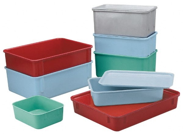 LEWISBins+ - 300 Lb Load Capacity Gray Fiberglass Tote Container - Stacking, Nesting, 9.8" Long x 6.2" Wide x 2.1" High - Exact Tooling