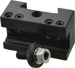 Dorian Tool - Series AXA, #2 Boring, Turning & Facing Tool Post Holder - 300mm & Under Lathe Swing, 1-1/2" OAH x 2-3/4" OAL, 1/2" Max Tool Cutting Size, 1-1/4" Centerline Height - Exact Tooling