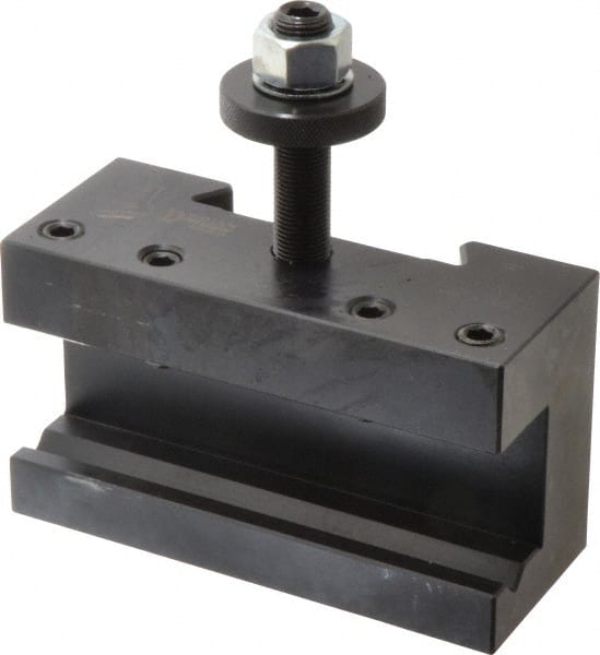 Dorian Tool - Series DA, #2 Boring, Turning & Facing Tool Post Holder - 430 to 810mm Lathe Swing, 3-1/4" OAH x 6" OAL, 1-1/4" Max Tool Cutting Size, 2-5/16" Centerline Height - Exact Tooling