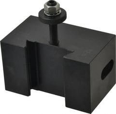 Dorian Tool - Series CXA, #5 Morse Taper Tool Post Holder - 350 to 430mm Lathe Swing, 2-1/4" OAH x 4-5/32" OAL, 1-5/8" Centerline Height - Exact Tooling