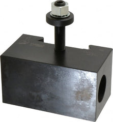 Dorian Tool - Series CA, #5 Morse Taper Tool Post Holder - 400 to 500mm Lathe Swing, 2-1/2" OAH x 4-1/2" OAL, 1-15/16" Centerline Height - Exact Tooling