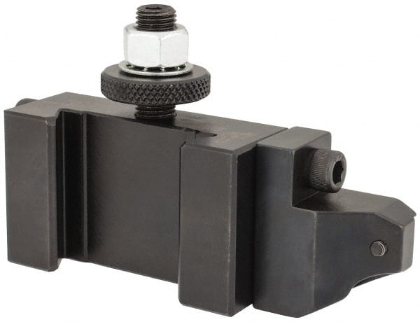 Dorian Tool - Series AXA, #881 Threading Tool Post Holder with External On-Edge Cartridge - 300mm & Under Lathe Swing, 1-1/2" OAH x 3.87" OAL, 7/8" Centerline Height - Exact Tooling