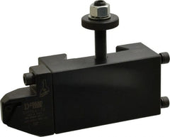 Dorian Tool - Series CXA, #881 Threading Tool Post Holder with External On-Edge Cartridge - 350 to 430mm Lathe Swing, 2" OAH x 5.12" OAL, 1-1/4" Centerline Height - Exact Tooling