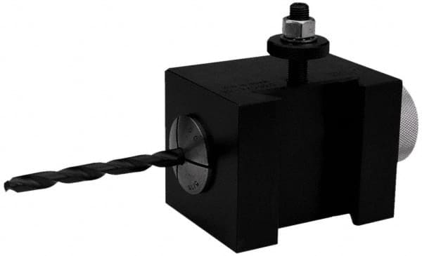 Dorian Tool - Series BXA, #36 5C Collet Tool Post Holder - 320mm Lathe Swing, 2-1/4" OAH x 4-1/4" OAL, 44.37mm Centerline Height - Exact Tooling