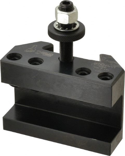 Dorian Tool - Series BXA, #1 Turning & Facing Tool Post Holder - 320mm Lathe Swing, 2.24" OAH x 3-1/4" OAL, 1" Max Tool Cutting Size, 44.37mm Centerline Height - Exact Tooling