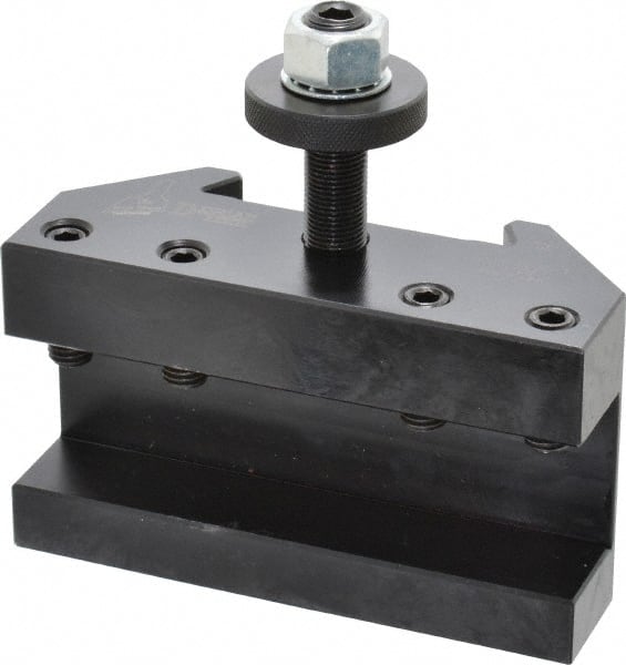 Dorian Tool - Series DA, #1 Turning & Facing Tool Post Holder - 500mm Lathe Swing, 3.49" OAH x 6" OAL, 1-1/2" Max Tool Cutting Size, 76.07mm Centerline Height - Exact Tooling