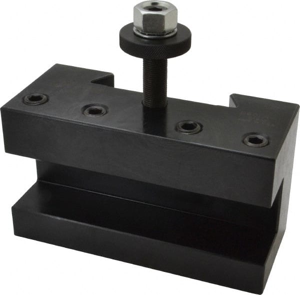 Dorian Tool - Series EA, #1 Turning & Facing Tool Post Holder - 635mm & Up Lathe Swing, 4" OAH x 7" OAL, 1-1/2" Max Tool Cutting Size, 3" Centerline Height - Exact Tooling