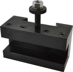 Dorian Tool - Series EA, #1 Turning & Facing Tool Post Holder - 635mm & Up Lathe Swing, 4" OAH x 7" OAL, 1-1/2" Max Tool Cutting Size, 3" Centerline Height - Exact Tooling