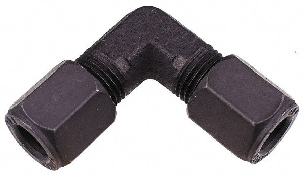 Parker - Metal Flareless Bite Tube Union Elbow - 1/8 NPTF - Exact Tooling