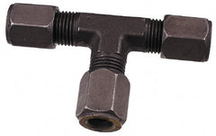 Parker - Metal Flareless Bite Tube Union Tee - 3/4 NPTF - Exact Tooling