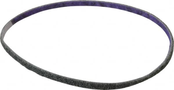 3M - 1/4" Wide x 18" OAL, Aluminum Oxide Abrasive Belt - Aluminum Oxide, Fine, Nonwoven, Series DF-BL - Exact Tooling