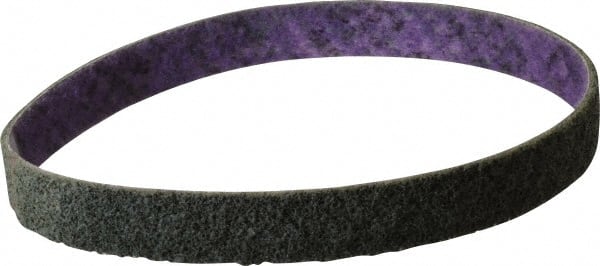 3M - 3/4" Wide x 18" OAL, Aluminum Oxide Abrasive Belt - Aluminum Oxide, Fine, Nonwoven, Series DF-BL - Exact Tooling