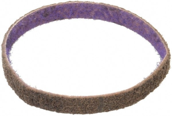 3M - 1/2" Wide x 12" OAL, Aluminum Oxide Abrasive Belt - Aluminum Oxide, Coarse, Nonwoven, Series DF-BL - Exact Tooling
