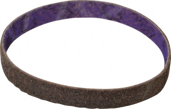 3M - 3/4" Wide x 18" OAL, Aluminum Oxide Abrasive Belt - Aluminum Oxide, Coarse, Nonwoven, Series DF-BL - Exact Tooling