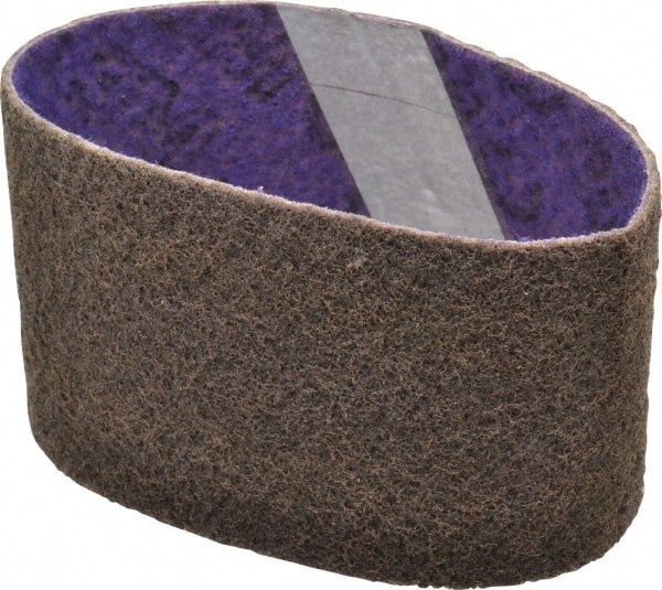 3M - 3-1/2" Wide x 15-1/2" OAL, Aluminum Oxide Abrasive Belt - Aluminum Oxide, Coarse, Nonwoven, Series DF-BL - Exact Tooling