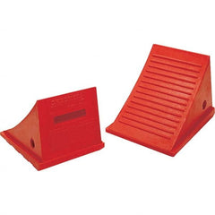 Checkers - 1 2-Piece 9" Wide x 8-1/4" High x 11-1/2" Deep Polyurethane Wheel Chock - Exact Tooling