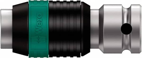 Wera - 1/4" Drive, 1/4" Insert, Hex Drive Bit Adapter - Exact Tooling