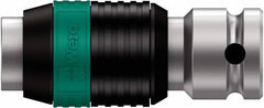 Wera - 1/4" Drive, 1/4" Insert, Hex Drive Bit Adapter - Exact Tooling