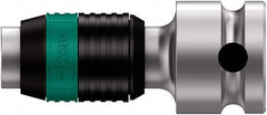 Wera - 3/8" Drive, 1/4" Insert, Hex Drive Bit Adapter - Exact Tooling