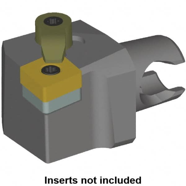 Kennametal - Right Hand Cut, Size KM20, CN.. Insert Compatiblity, Modular Turning & Profiling Cutting Unit Head - 12.5mm Ctr to Cutting Edge, 25mm Head Length, Series KM Mini - Exact Tooling