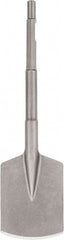DeWALT - 4" Head Width, 4-1/2" OAL, 0.7" Shank Diam, Spade Chisel - Spline Drive, Spline Shank, Steel - Exact Tooling