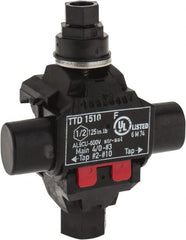 Ideal - 10 to 2 (Tap), 3 to 4/0 (Run) AWG Compatible, Tap Connector - 2.2" OAL x 1.8" OAW x 3.1" OAH - Exact Tooling