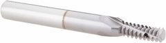 Vargus - 1/4-20, 7/16-20, 1/2-20, 3/4-20, 1-20 UNC, UNEF, UNF, 0.192" Cutting Diam, 3 Flute, Solid Carbide Helical Flute Thread Mill - Internal Thread, 0.525" LOC, 2.244" OAL, 1/4" Shank Diam - Exact Tooling
