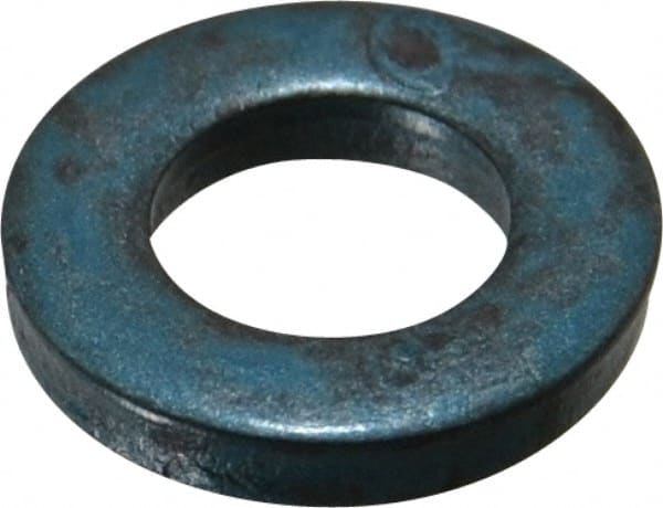 Metric Blue - M8 Screw, Alloy Steel Standard Flat Washer - 9.32mm ID x 17.75mm OD, 3mm Thick - Exact Tooling