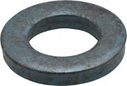 Metric Blue - M10 Screw, Alloy Steel Standard Flat Washer - 11.51mm ID x 20mm OD, 3mm Thick - Exact Tooling