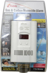Kidde - 6.1 Inch Long x 3.8 Inch Wide, AC Plug In 120 Volt Carbon Monoxide and Explosive Gas Alarm - 85 dB Decibel Rating, 9V Battery Included, Indicating Light - Exact Tooling