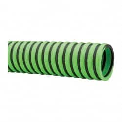 Continental ContiTech - -20 to 180°F, 1-1/2" Inside x 1.78" Outside Diam, Thermoplastic Liquid Suction & Discharge Hose - Green & Black, 100' Long, 29 Vacuum Rating, 50 psi Working & 150 psi Brust Pressure - Exact Tooling