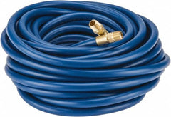 Continental ContiTech - 1/4" ID x 1/2" OD 50' Long Multipurpose Air Hose - MNPT x MNPT Ends, 300 Working psi, -10 to 158°F, 1/4" Fitting, Blue - Exact Tooling