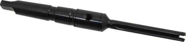 Allied Machine and Engineering - Series Y, 3/8 to 27/64" Diam, 2MT Taper Shank, Straight Flute Spade Drill - 2-3/8" Max Depth, 4-19/32" Body Length, 7-7/16" OAL, Standard Length, Through Coolant - Exact Tooling