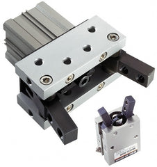 SMC PNEUMATICS - M5x0.8 Single Action Air Gripper - External Angular Gripper, 36 to 87 psi - Exact Tooling