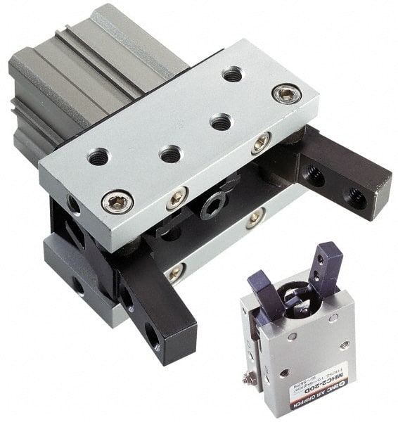 SMC PNEUMATICS - M5x0.8 Single Action Air Gripper - External Parallel Gripper, 36 to 102 psi - Exact Tooling