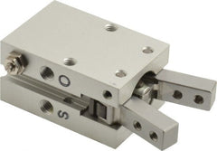 SMC PNEUMATICS - M5x0.8 Double Action Air Gripper - Internal & External Angular Gripper, 15 to 87 psi - Exact Tooling