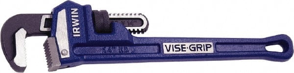 Irwin - 14" Cast Iron Straight Pipe Wrench - 2" Pipe Capacity - Exact Tooling