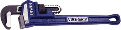 Irwin - 14" Cast Iron Straight Pipe Wrench - 2" Pipe Capacity - Exact Tooling