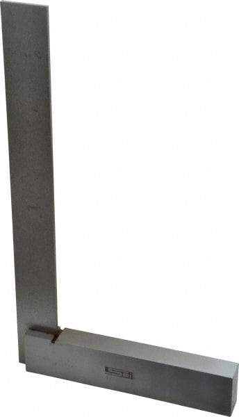 SPI - 9" Blade Length, 5-1/2" Base Length Spring Steel Square - 0.0009" (Parallel) & 0.0017" (Square) Accuracy - Exact Tooling