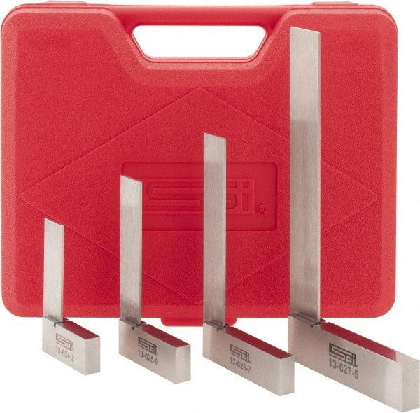 SPI - 4 Piece, 2, 2-1/2, 3, 4 Inch Base Length, 2, 3, 4, 6 Inch Blade Length, Square Set - Exact Tooling