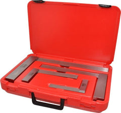 SPI - 4 Piece, 3, 4, 5-1/2, 7-1/2 Inch Base Length, 4, 6, 9, 12 Inch Blade Length, Square Set - Exact Tooling