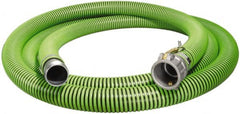 Alliance Hose & Rubber - -40 to 180°F, 1-1/4" Inside x 1.53" Outside Diam, Thermoplastic Rubber with Polyethylene Helix Liquid Suction & Discharge Hose - Green & Black, 20' Long, 29 Vacuum Rating, 50 psi Working & 150 psi Brust Pressure - Exact Tooling