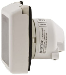 Hubbell Wiring Device-Kellems - 125 VAC, 50 Amp, Self Grounding Inlet - 3 Poles, 3 Wire, Male End, White - Exact Tooling