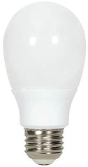 Value Collection - 9 Watt Fluorescent Residential/Office Medium Screw Lamp - 2,700°K Color Temp, 450 Lumens, A19, 6,000 hr Avg Life - Exact Tooling