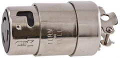 Hubbell Wiring Device-Kellems - 125 VAC, 50 Amp, NonNEMA Configuration, Marine Grade, Self Grounding Connector - 1 Phase, 2 Poles, IP20, 0.44 to 1.14 Inch Cord Diameter - Exact Tooling