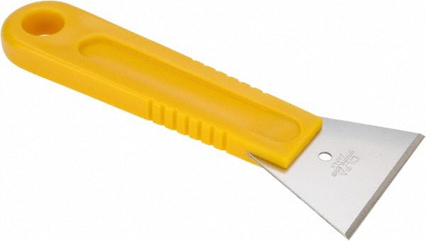 Olfa - Stainless Steel 1-Edge Scraper - 1-1/4" Blade Width x 2-21/64" Blade Length, 6-5/16" Long Handle - Exact Tooling