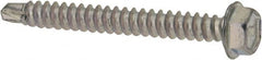 Elco - #8, Hex Washer Head, Hex Drive, 1-1/2" Length Under Head, #2 Point, Self Drilling Screw - Steel - Exact Tooling